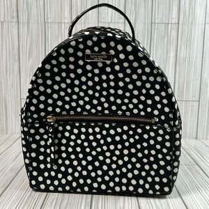Kate Spade Laurel Way Printed Musical Dot‎ Black White Sammi Backpack Bag
